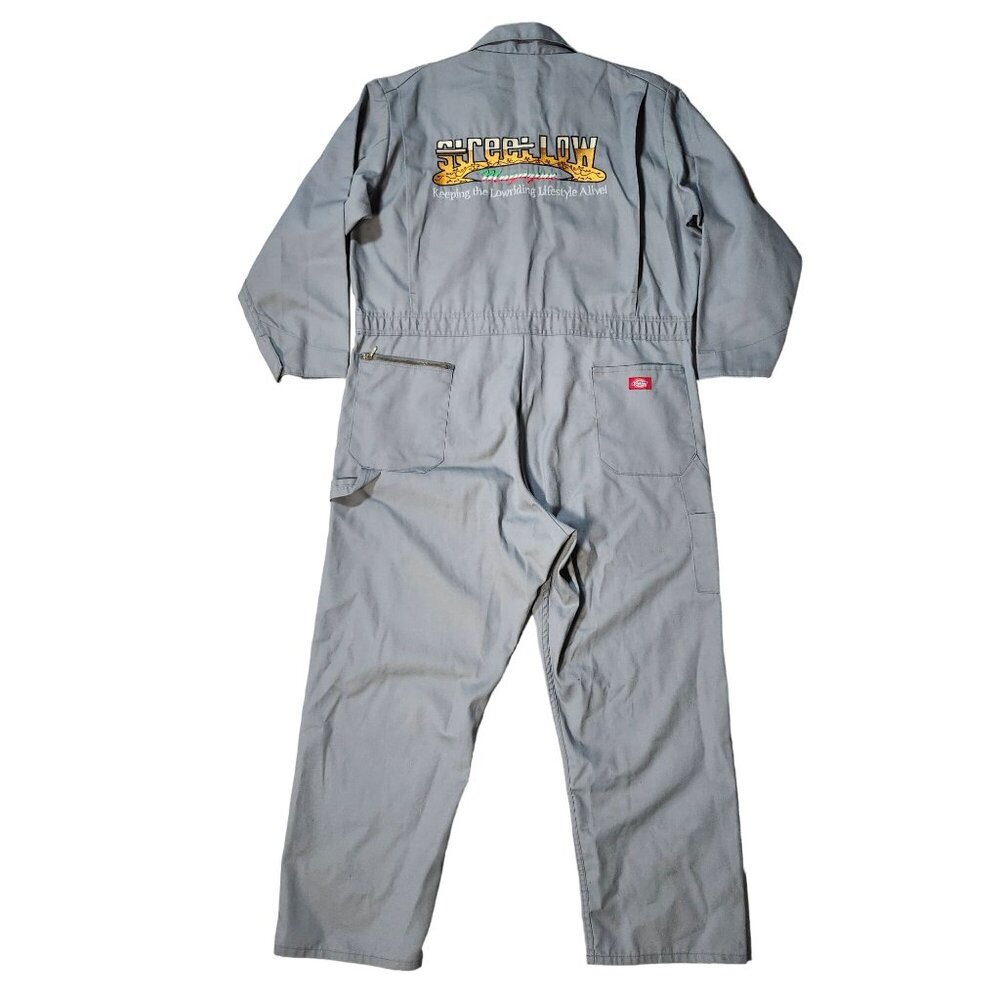 Street Low Magazine Lowrider Mechanics Gray Coveralls Dickies Mens Sz 50 Regular